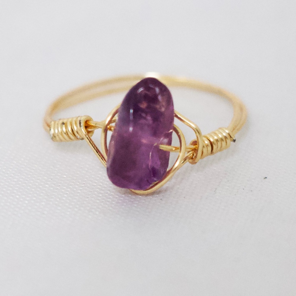 Amethyst Gold Ring